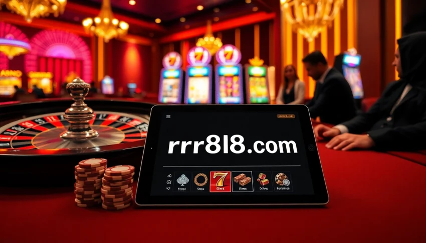 Experience the excitement of rr88.com with vibrant casino visuals and thrilling betting action.
