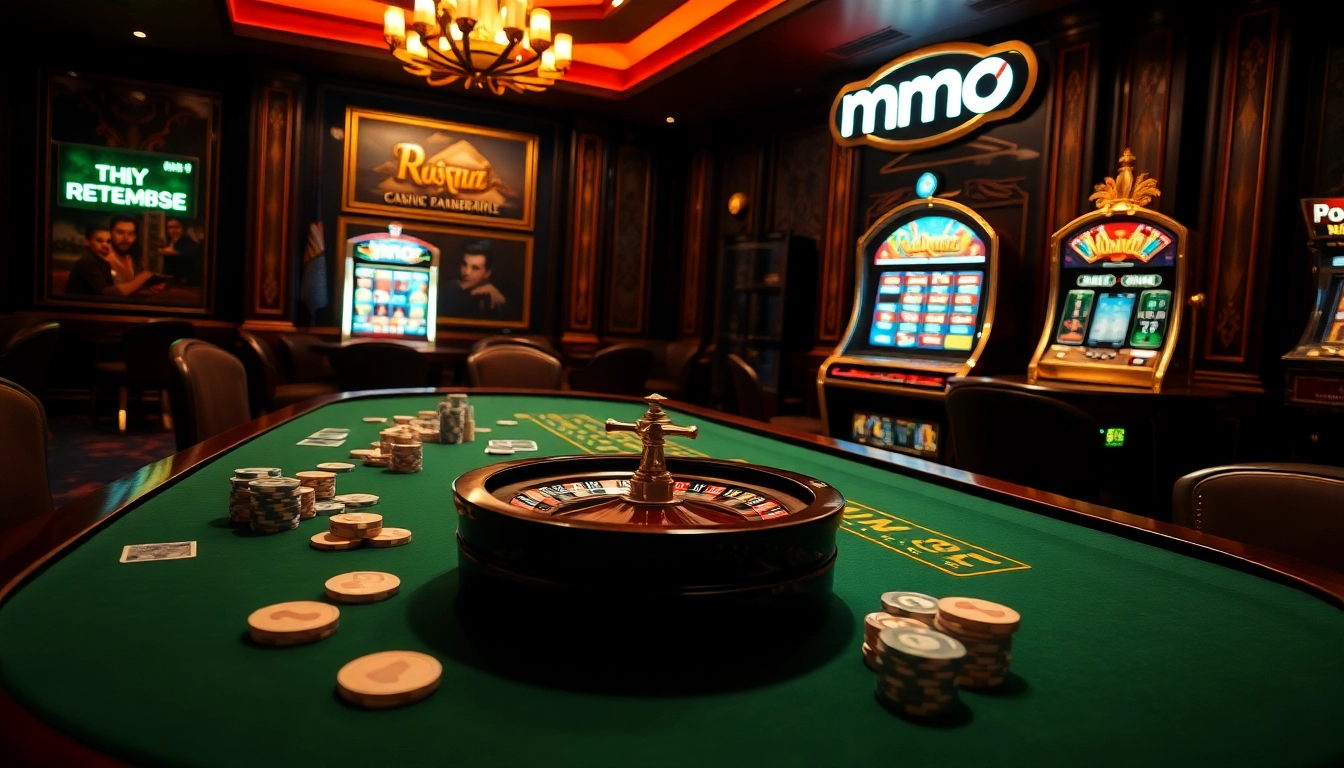 Experience thrilling moments at MMOO's glamorous casino, filled with engaging games and vibrant excitement.