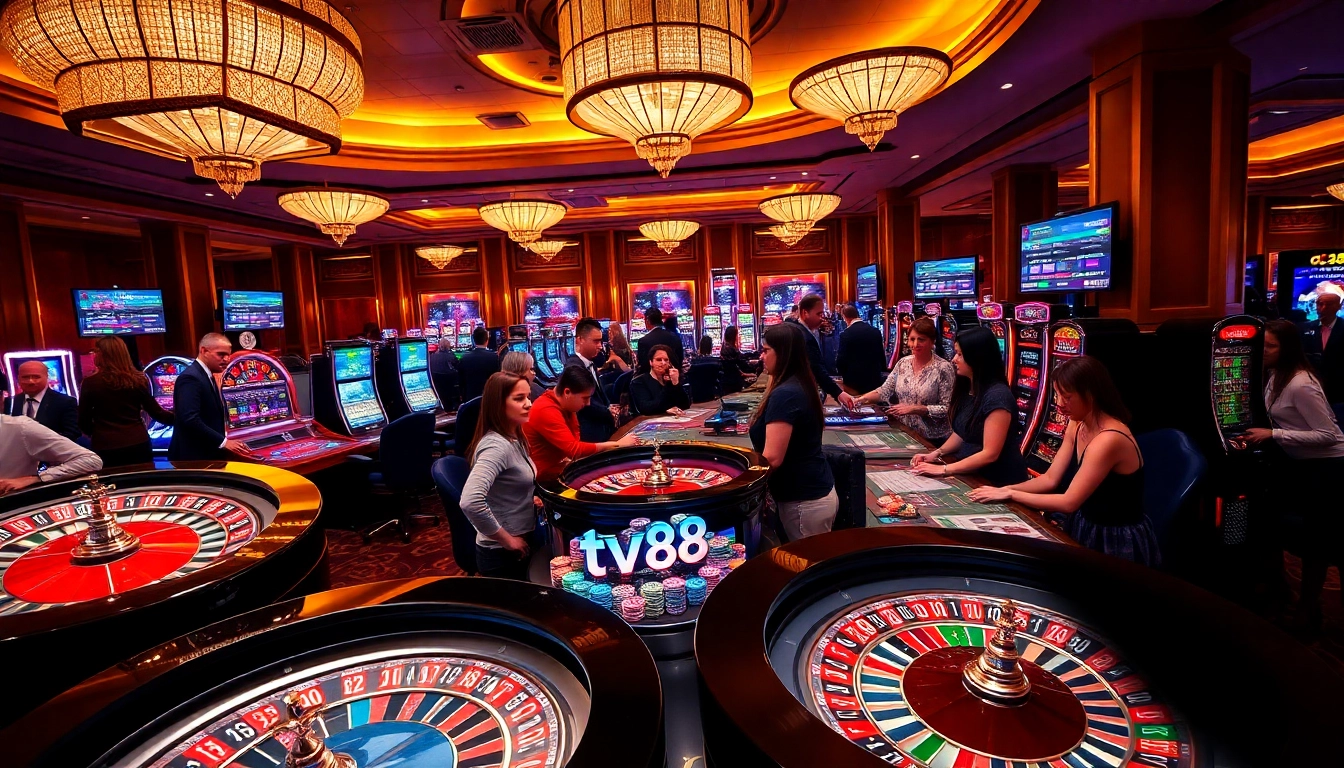 Experience the thrill of tv88 with vibrant casino gaming and luxury atmosphere.