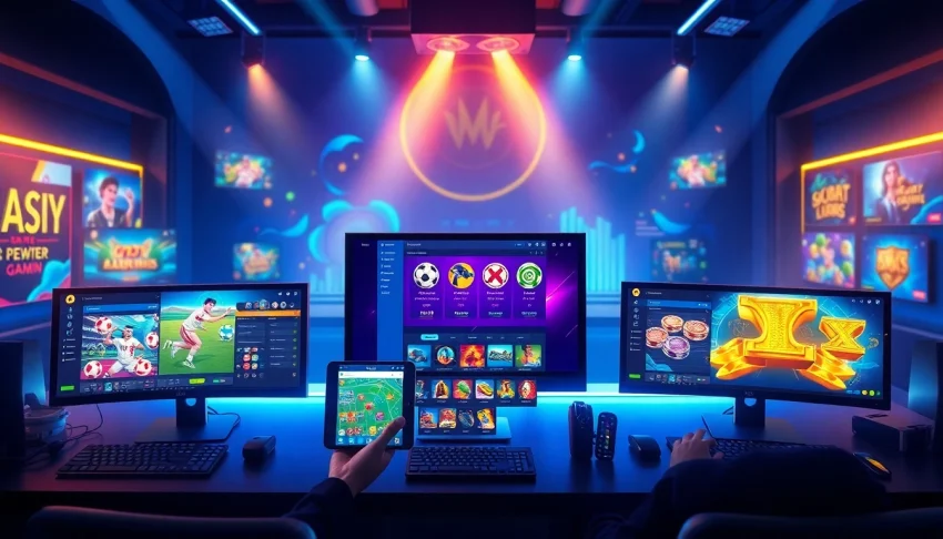 Hello88 online gaming platform interface showcasing vibrant casino games and sports betting options.