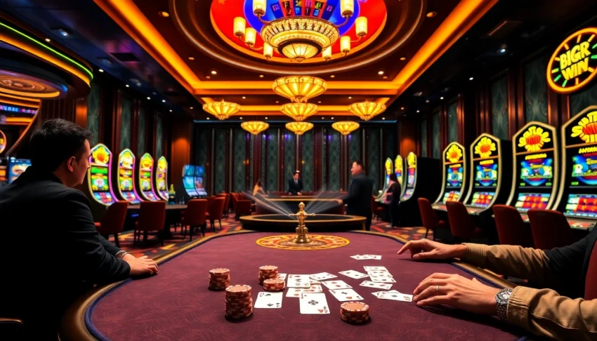 Experience thrilling poker and roulette with 69vn.gb.net in a luxurious casino setting.