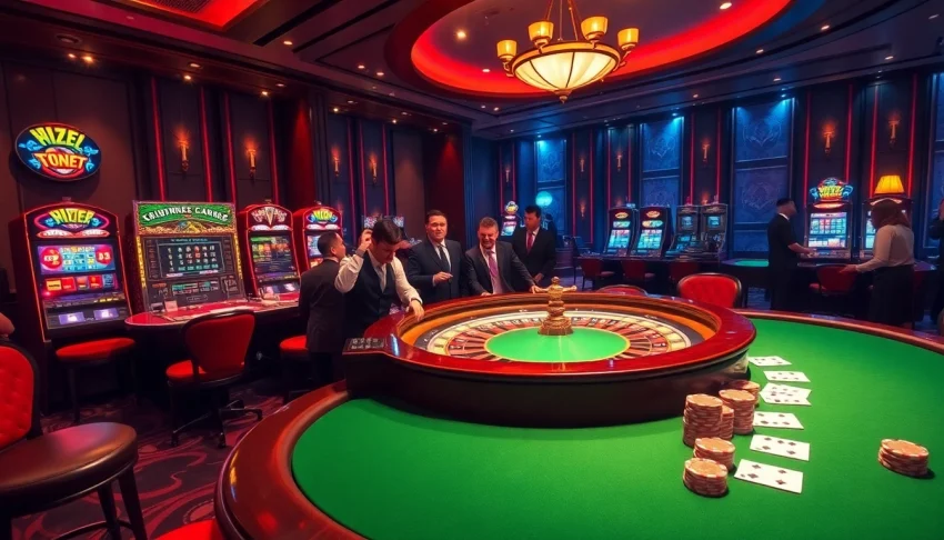 Experience the excitement of https://xo88hi.com/ featuring a luxurious casino environment with roulette and engaging players.