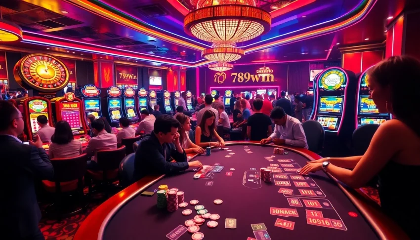 Experience the thrill at 789win with exciting casino activities and vibrant gaming tables.