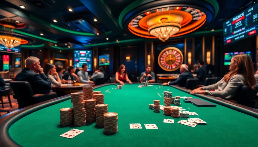 Experience the excitement of gambling at 79win with vibrant poker games and luxury casino elements.