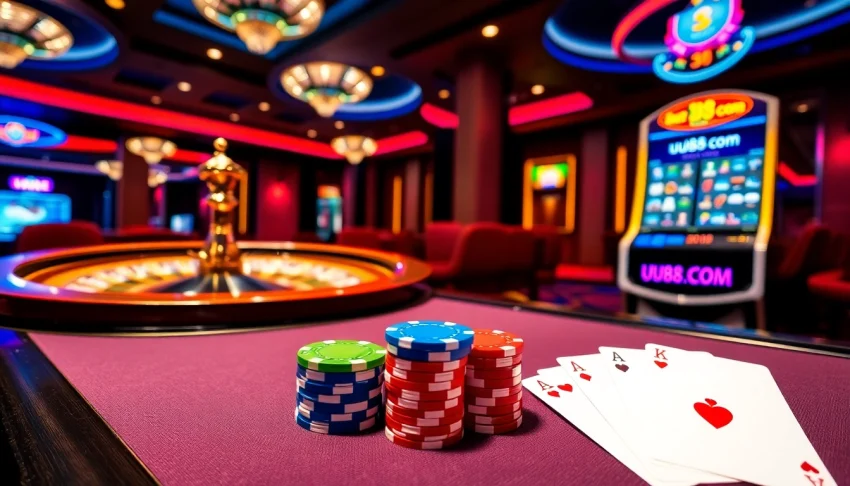 Experience thrilling gameplay at uu88 com with vibrant casino tables and engaging online interfaces.