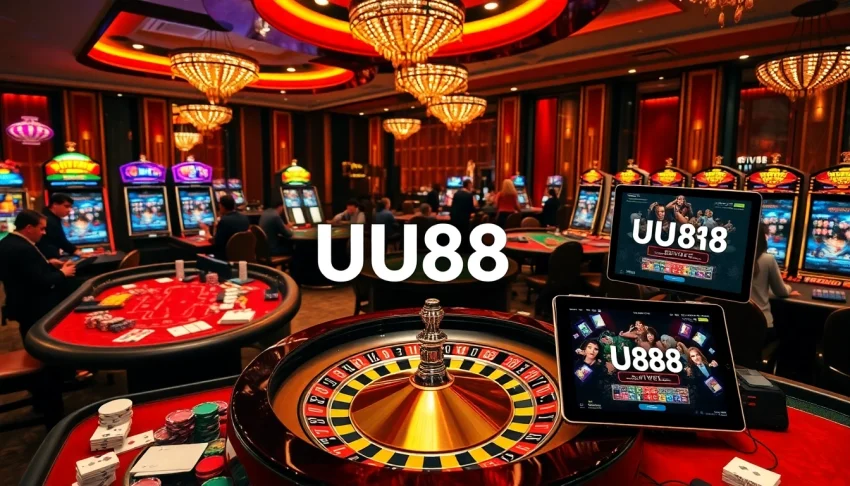 Experience the thrill of UU88 with a vibrant casino atmosphere featuring poker and roulette.