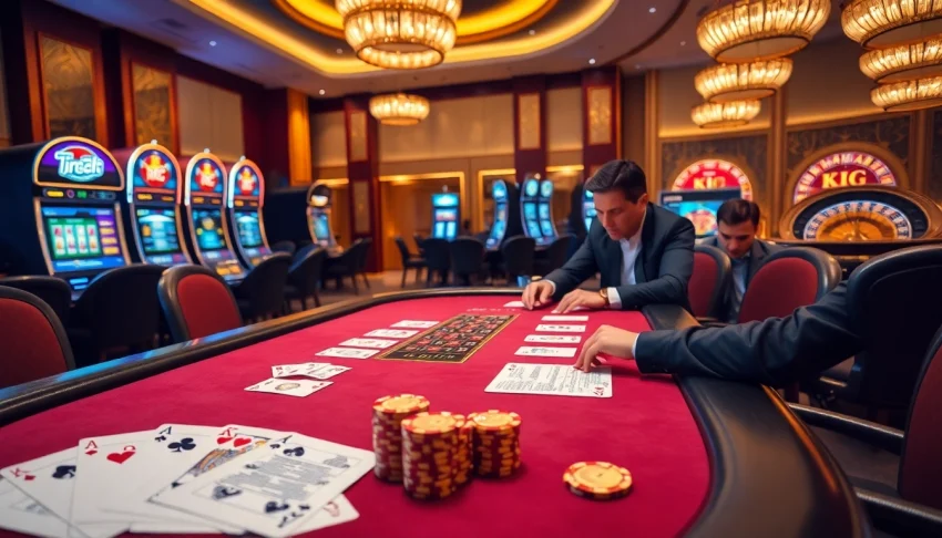 Experience the excitement of Tập đoàn KJC casino with poker, slots, and roulette