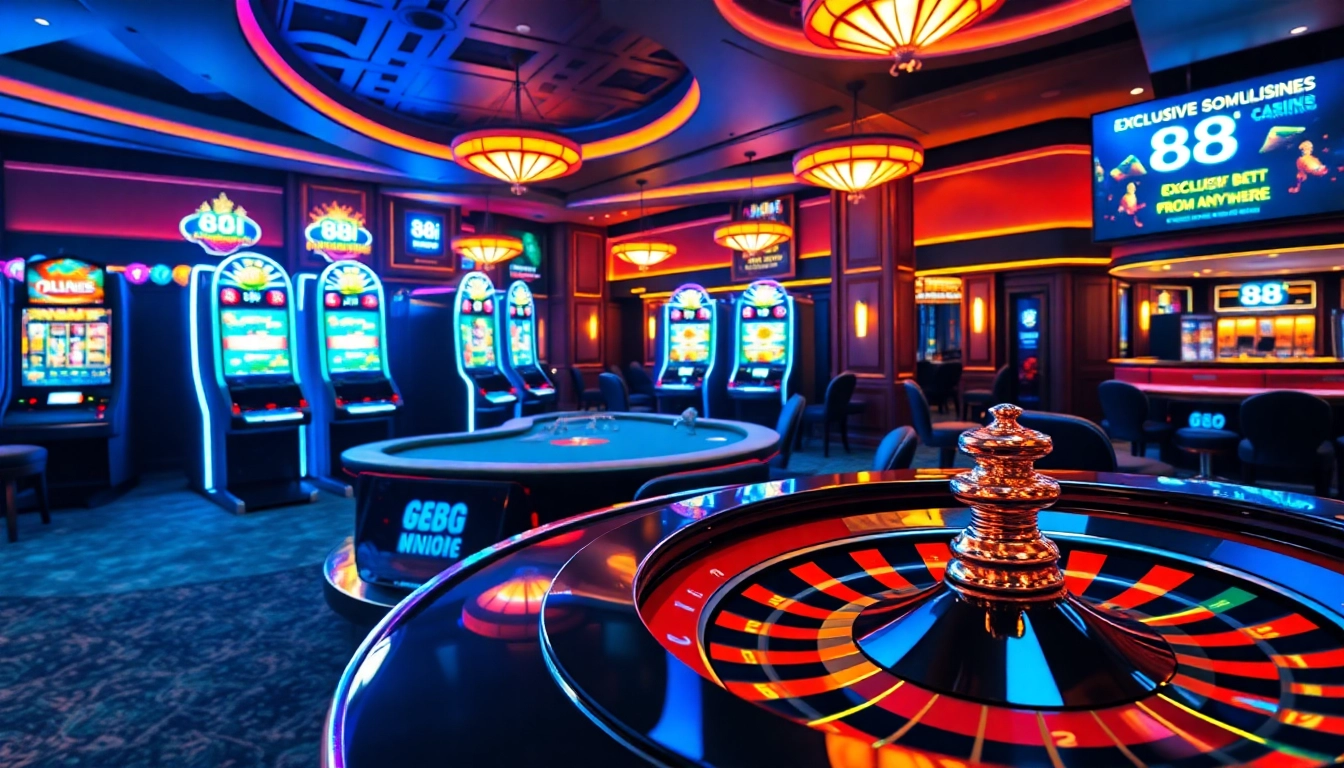 Experience the excitement of online gambling with 88i's vibrant casino atmosphere.