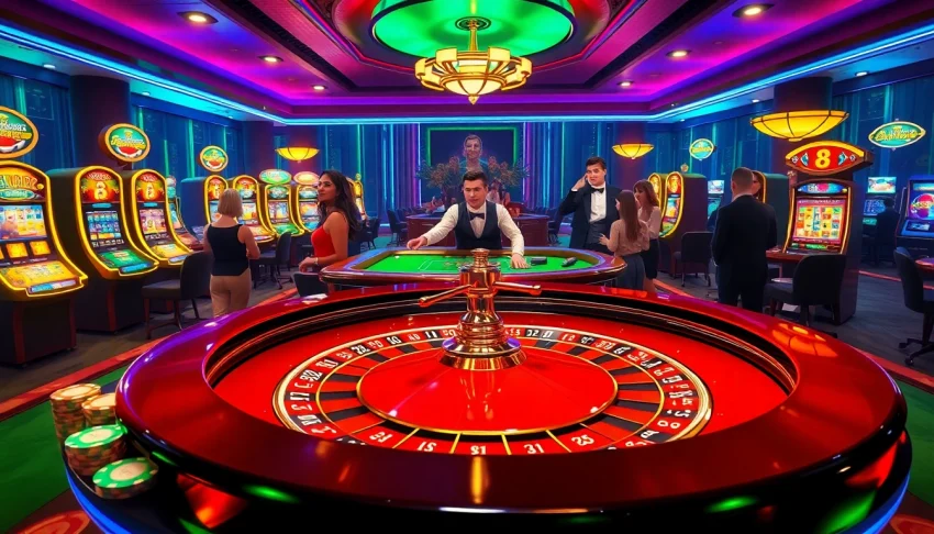 Engage in thrilling roulette action inspired by the excitement of https://5mbcr.com/ in a luxurious casino setting.