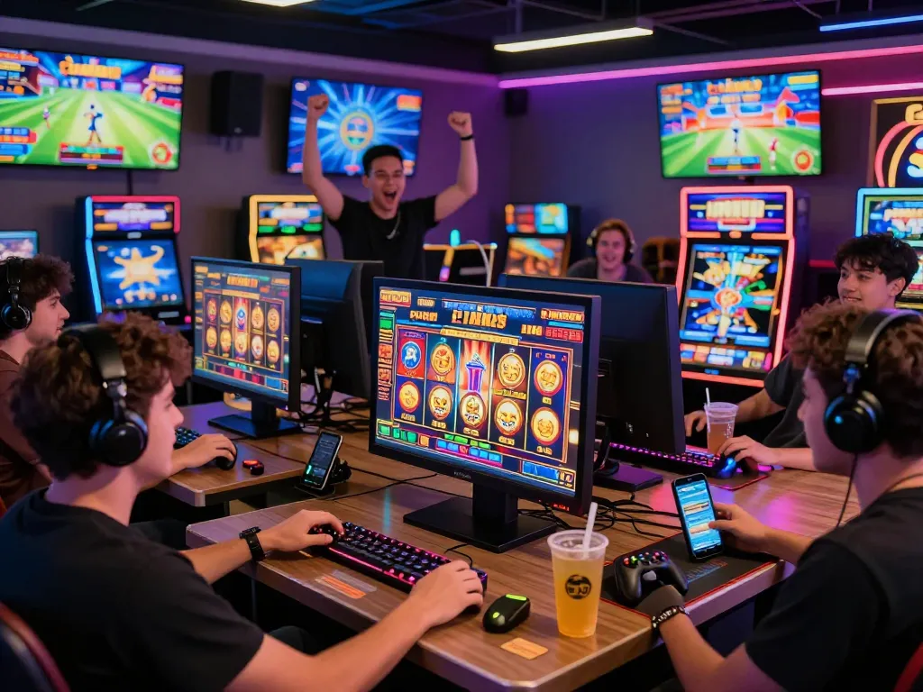 Exciting scene of players enjoying various games on 88aa online platform with vibrant visuals and lively atmosphere.