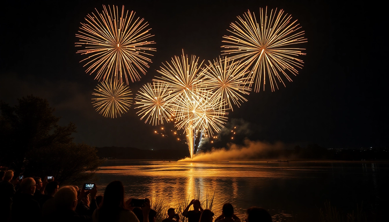 Witness the brilliance of diamond fireworks illuminating the night sky with a breathtaking display.