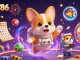 Experience the excitement of Win786 with a vibrant scene of playful characters in a floating casino