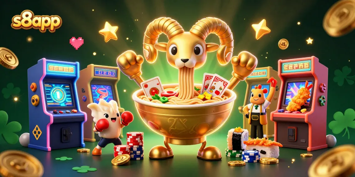 Engage in thrilling gameplay with s8app's dynamic characters and festive casino atmosphere.