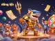 View an exciting rr88 | đăng nhập scene with a golden gladiator shark and festive elements representing online gaming.